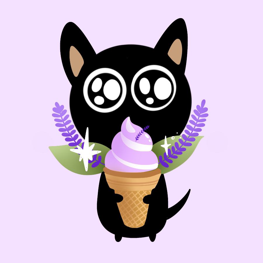 Max Lavender Dreams Sticker