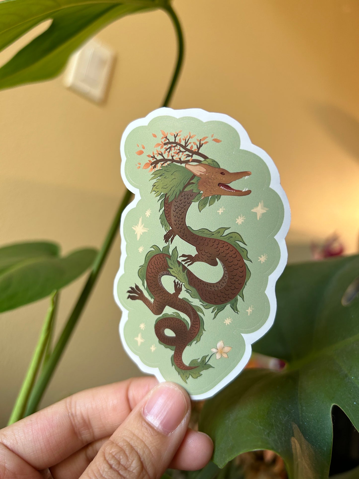 Wood Dragon Sticker