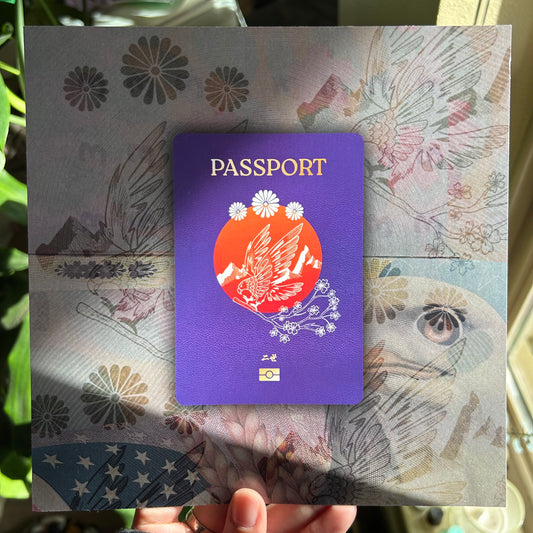 Nisei Passport Print (8"x8")