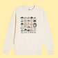 "Faces of Many Places" Crewneck Sweater