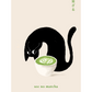 Three Matcha Cats - Set of 3 Prints