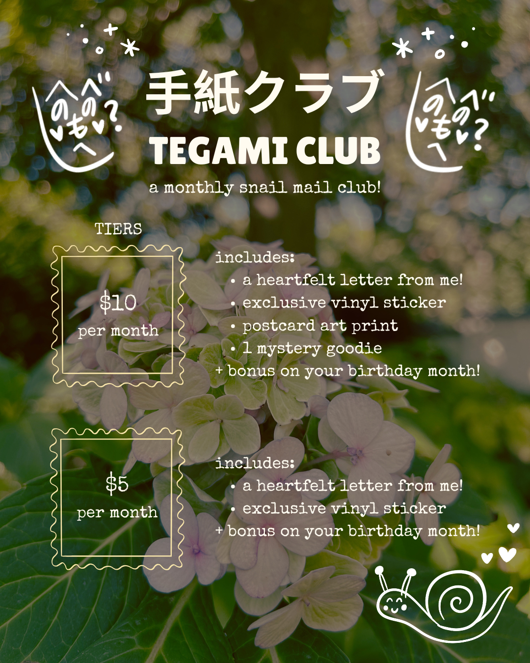 Tegami Club – Monthly Snail Mail Club